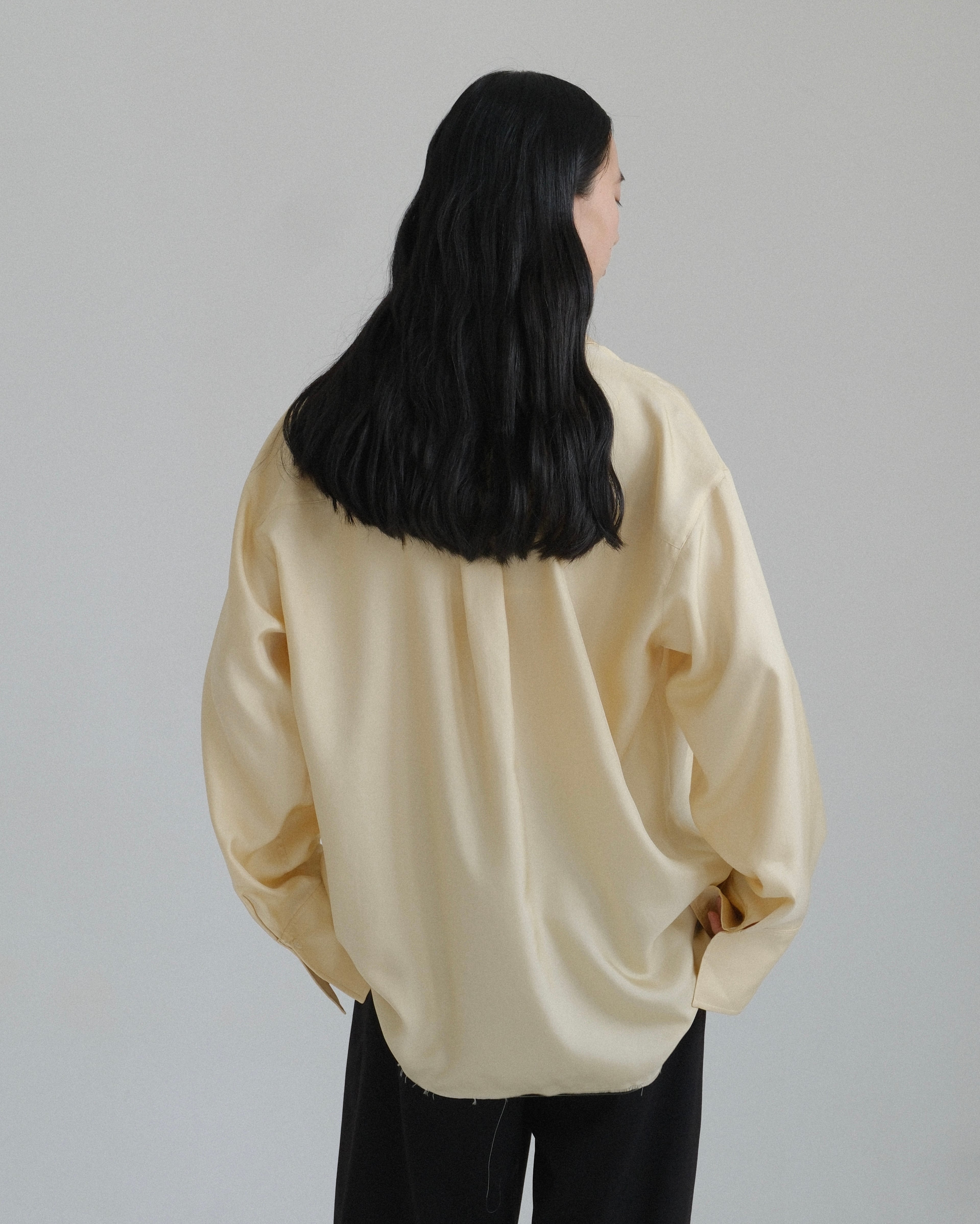silky twill shirt - made in Japan - | aéré