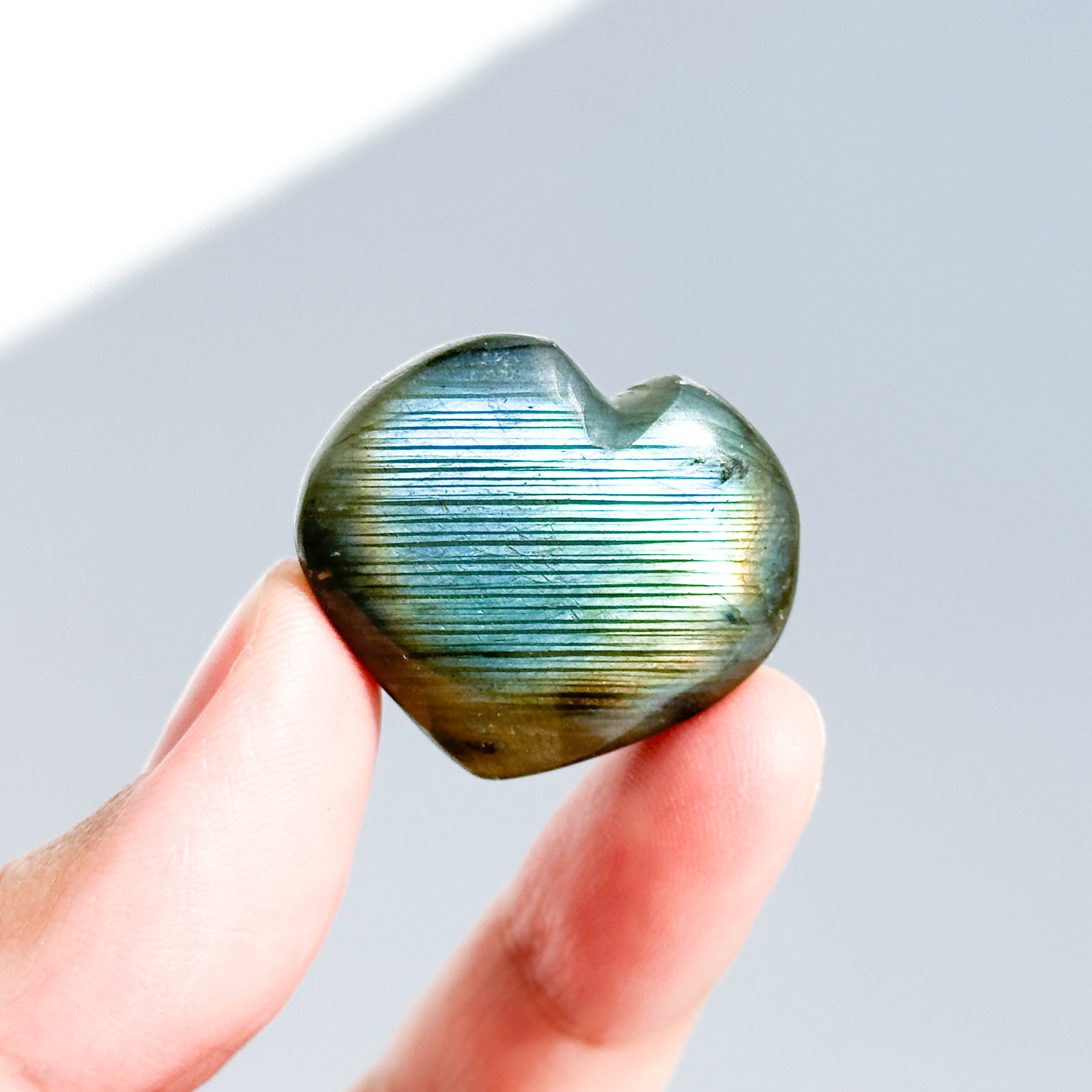 ラブラドライト ハート 93◇ Labradorite ◇天然石・鉱物