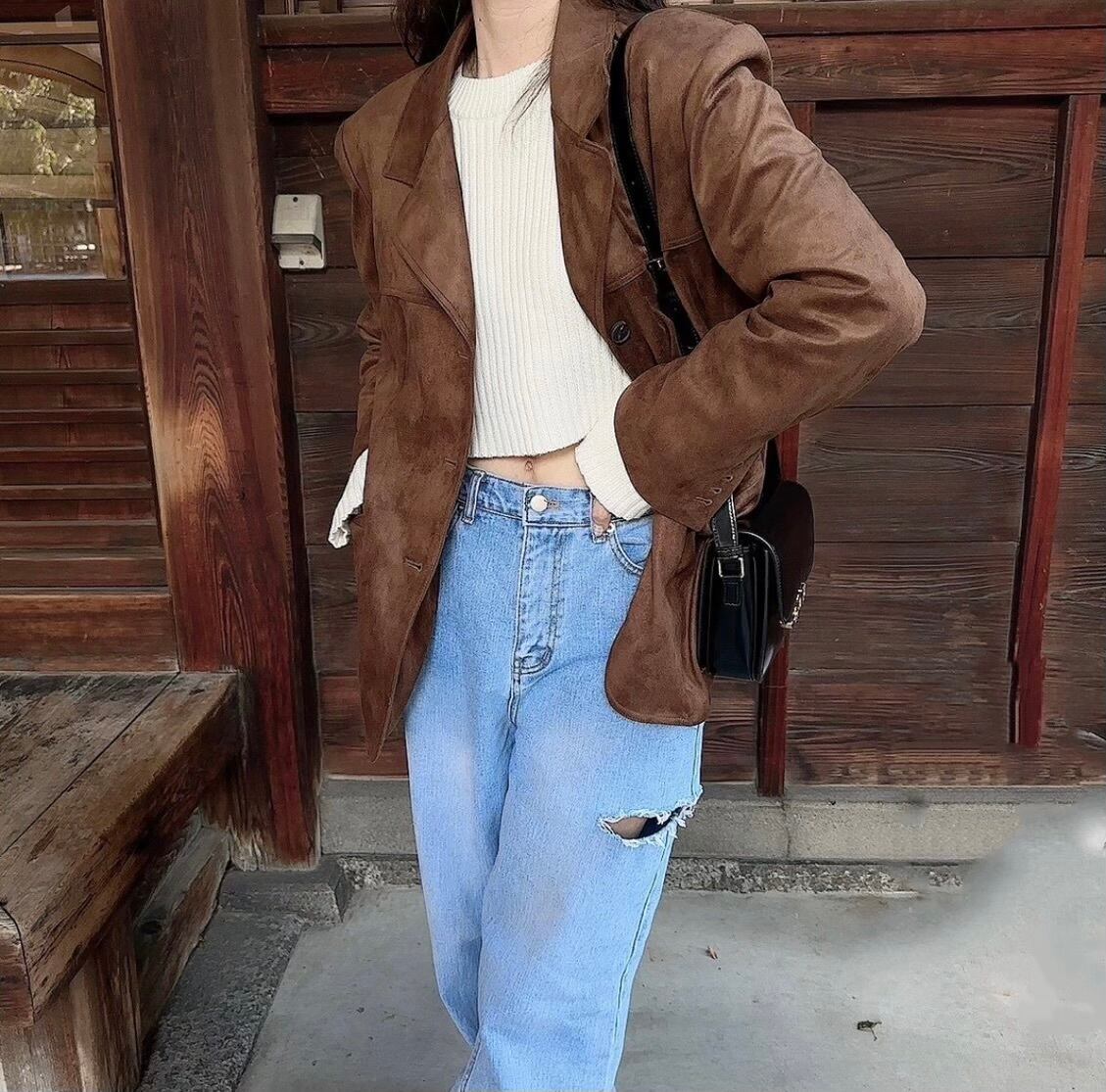 Suede JK / brown (10月上旬〜中旬頃発送予定)