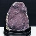 1.7Kg アメジスト クラスター ウルグアイ産 アメジスト 原石 amethyst 台座付属 花型 一点物  182-7047