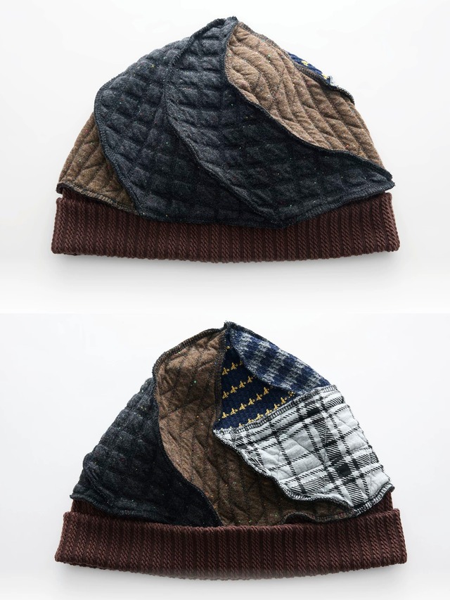 54A0 × musaafeer Patchwork Knit Beanie Warmer