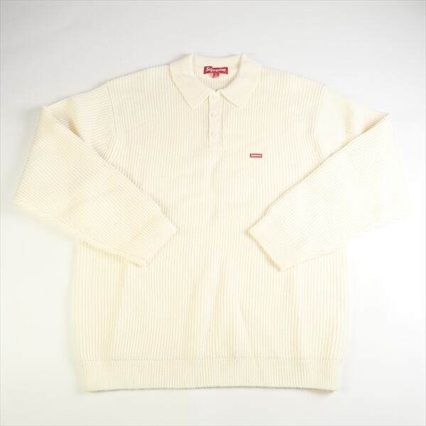 Supreme Small Box Polo Sweater Ivory