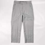 BEAUTY&YOUTH ビューティー&ユース ANKLE ウール混 ストライプ スラックス パンツ S/ライトグレー系 メンズ ユナイテッドアローズ