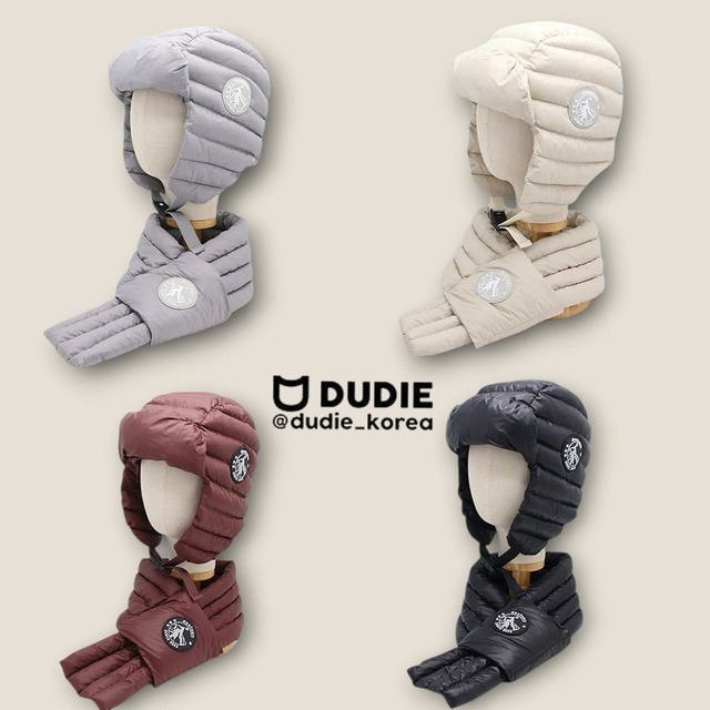 DUDIE［取寄］cicle padding bonnet muffer set 26winter