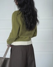 Fake layered Cardigan　T20275