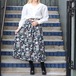 EU VINTAGE FRUIT PATTERNED LONG SKIRT/ヨーロッパ古着フルーツ柄ロングスカート