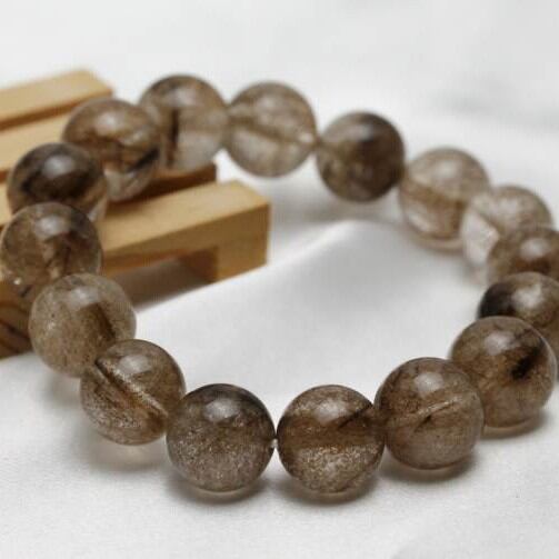 プラチナルチルクォーツ ブレスレット 13mm おまかせ便 211-4627