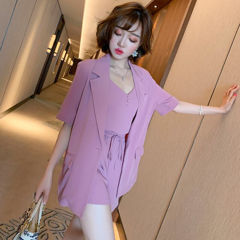 ルーズジャケット ハイウェストウェストショーツ サマー 夏物 ブルマー MIUCO64174549646