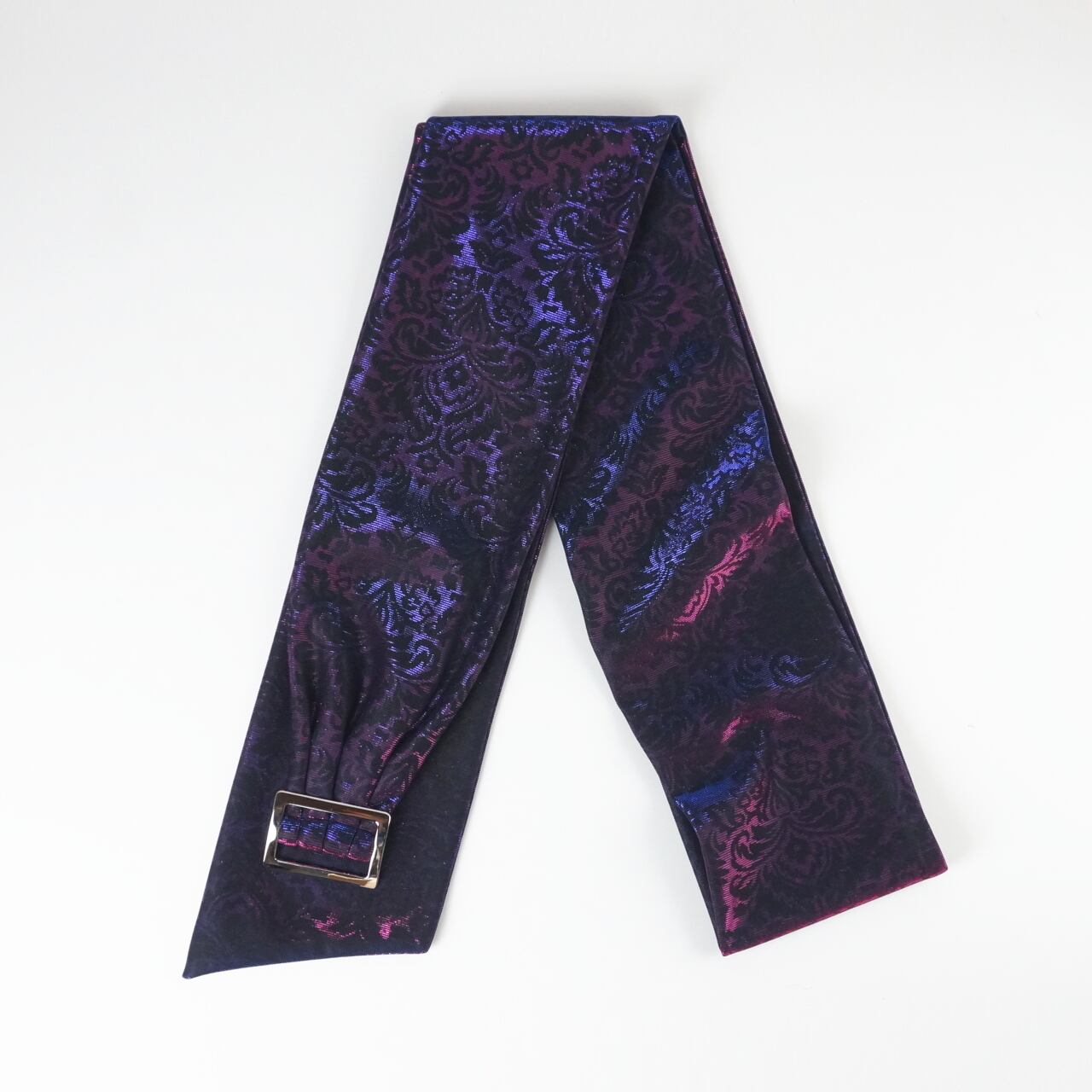 ★Rumi Rock★ 兵児帯 スパークリングスター ブルー×ブラック 兵児帯 ドライビングベルト グリッター草花紋 ブルーピンク