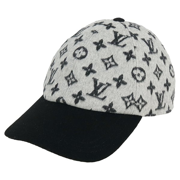 New LOUIS VUITTON ルイヴィトン キャップ カシゴラ モノグラム ウール グリ M7210M Mサイズ 帽子 新品