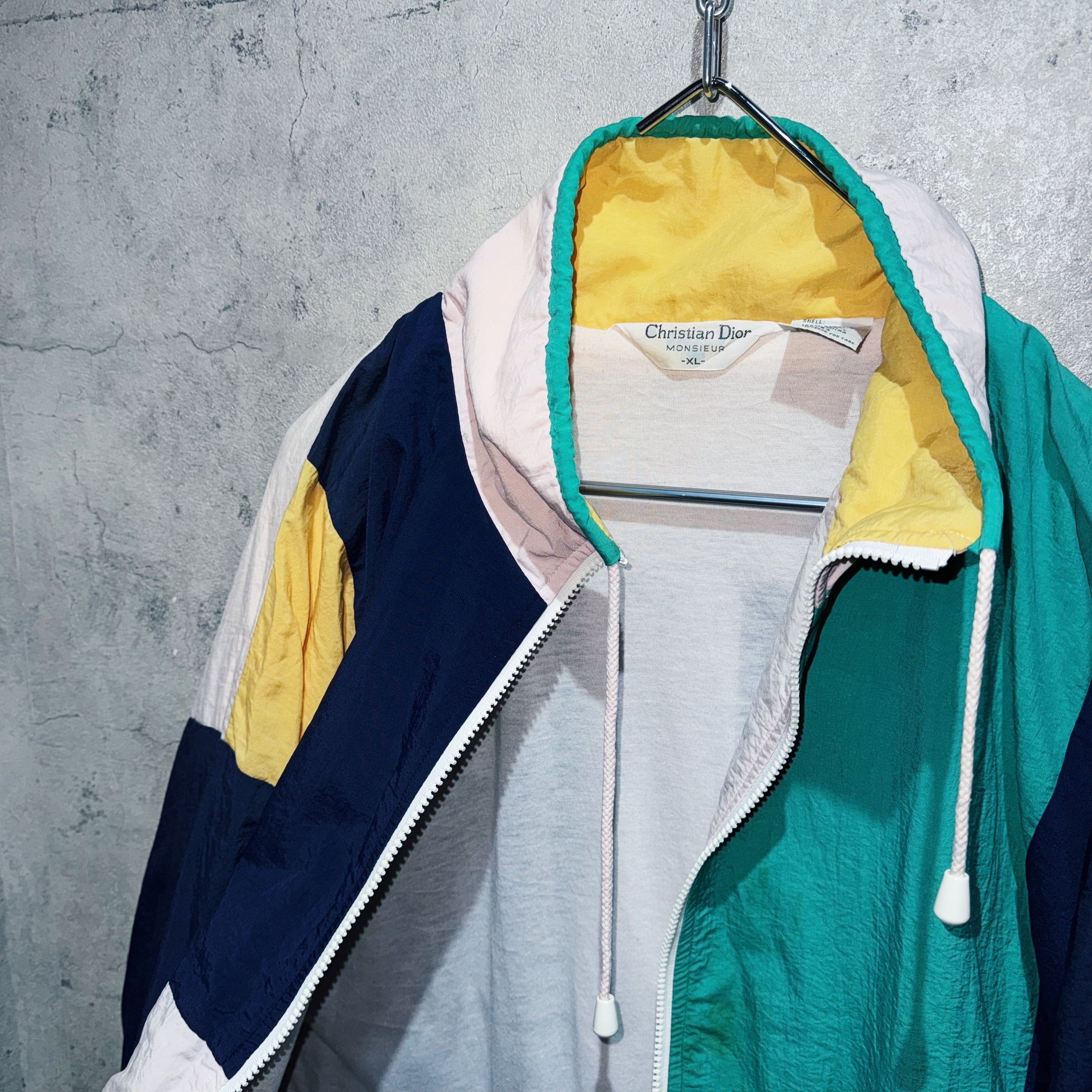 80's”Christian Dior”switching color design nylon jacket | ayne