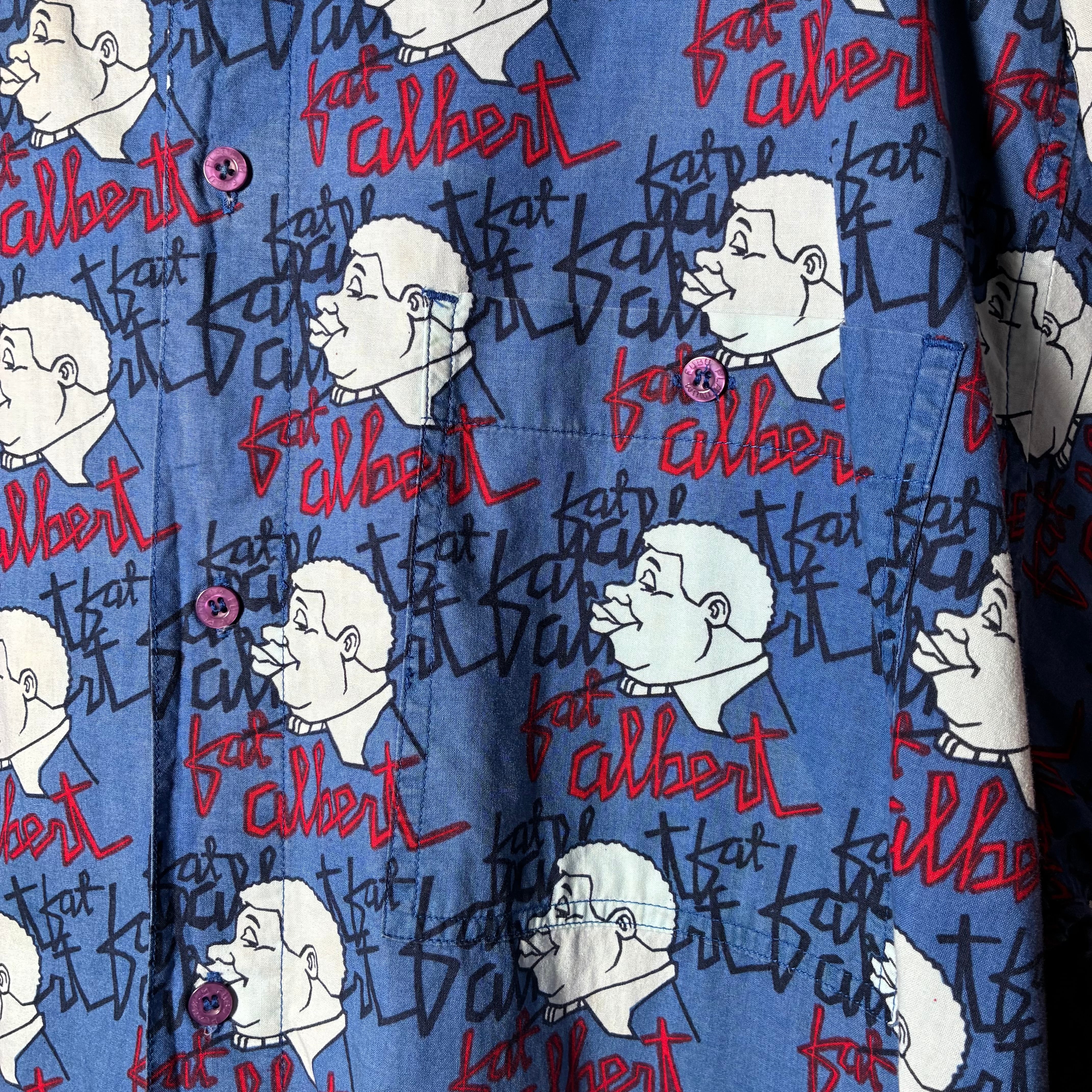 90s PLATINAM FUBU s/s Shirt フブ 総柄 半袖シャツ PLATINUM FUBU S/S Shirt プラチナムフブ 総柄半袖シャツ | 古着屋 the