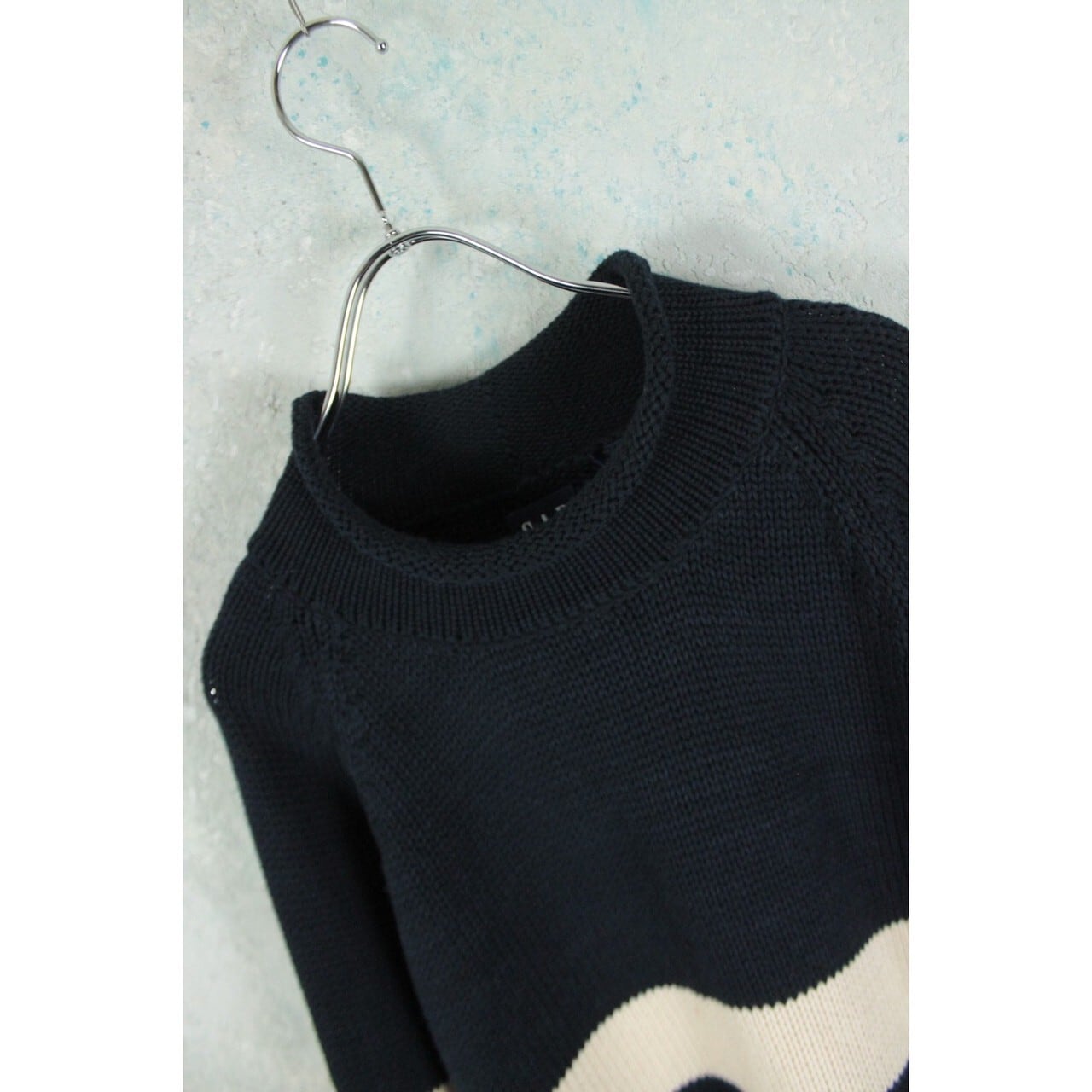 1990's OLD GAP ラインデザイン コットン ロールネックニット 1990's OLD GAP ラインデザイン コットン ロールネックニット