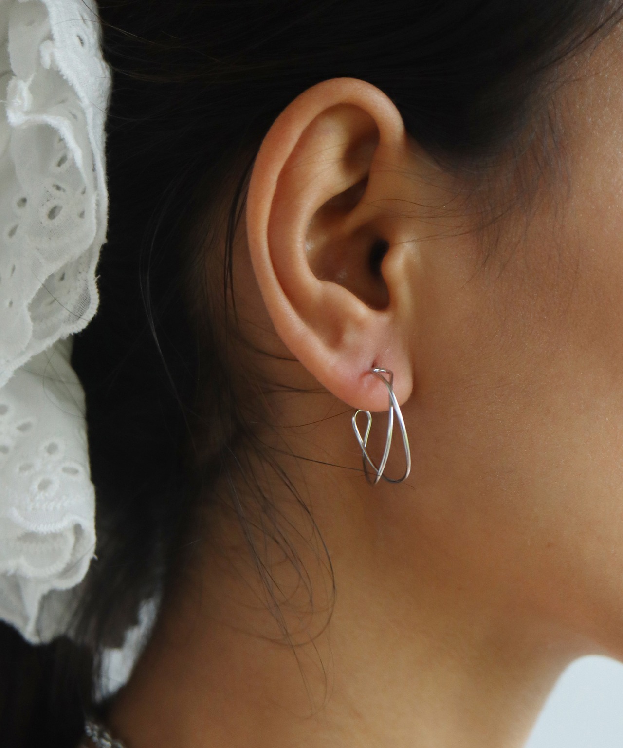 S925 ワイヤーフープピアス/019042