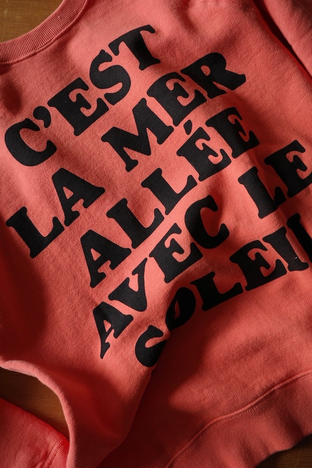 Godard / 1960s style print sweat (orange)