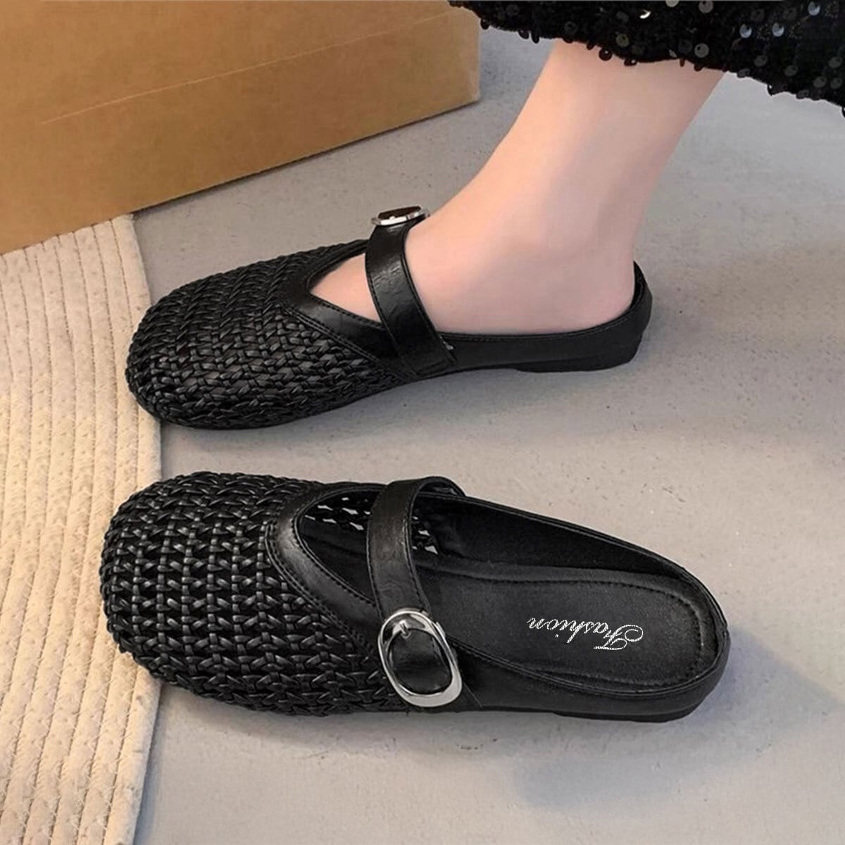 パンプス メッシュ ラウンドトゥ レディース 春夏 韓国 大人 きれいめ 走れるパンプス 歩きやすい 疲れにくい フラット ミュール サンダル つっかけ ぺたんこ 大人可愛い 大人女子