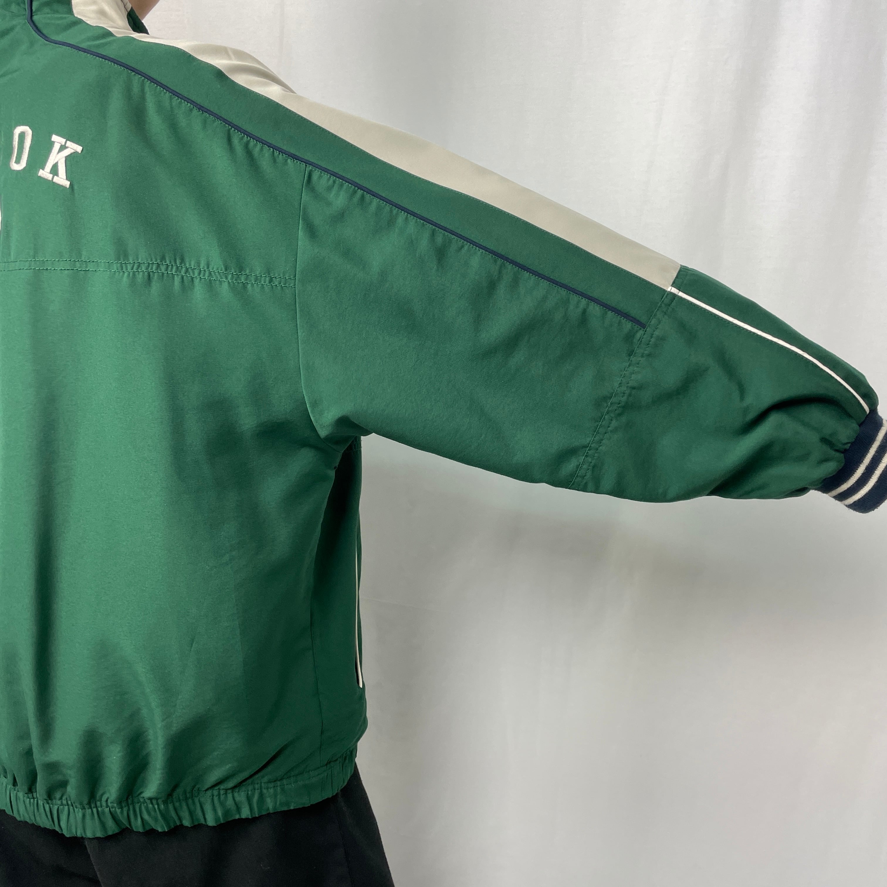 00年代 Reebok リーボック ロゴ刺繍 ポリエステル トラックジャケット