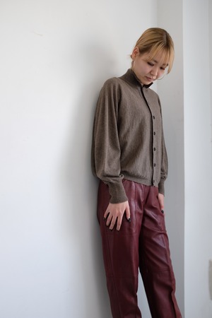 [unfil]worsted yak fine gauge-knit cardigan