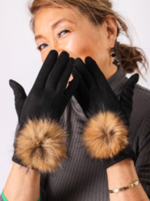 インポート（ファー付きグローブ)