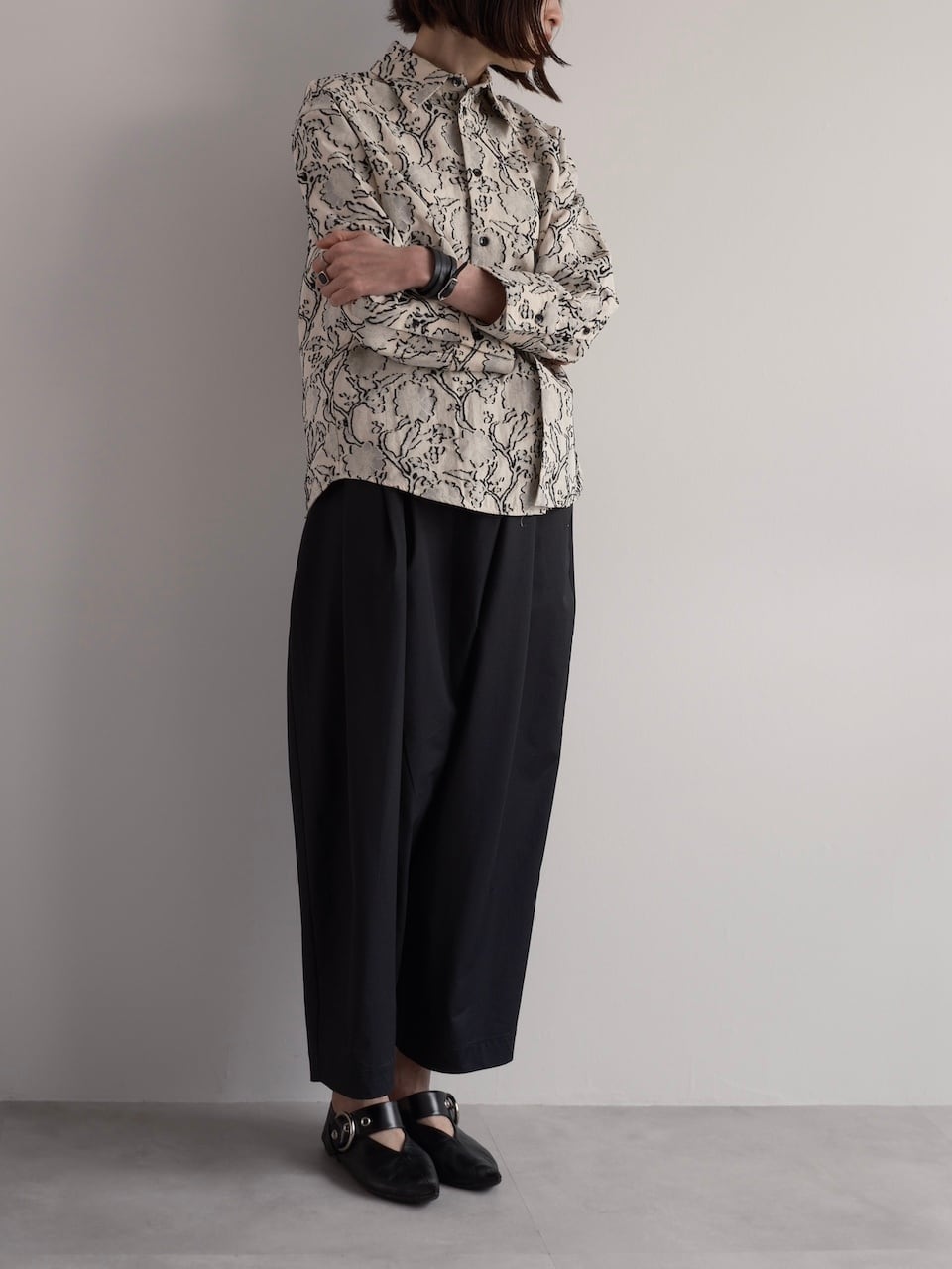 JIL SANDER JACQUARD FLORAL SHIRT | dear closet