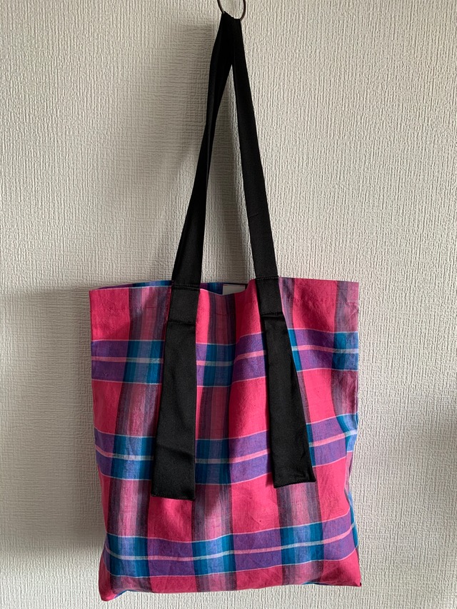 インドチェックショルダーbag