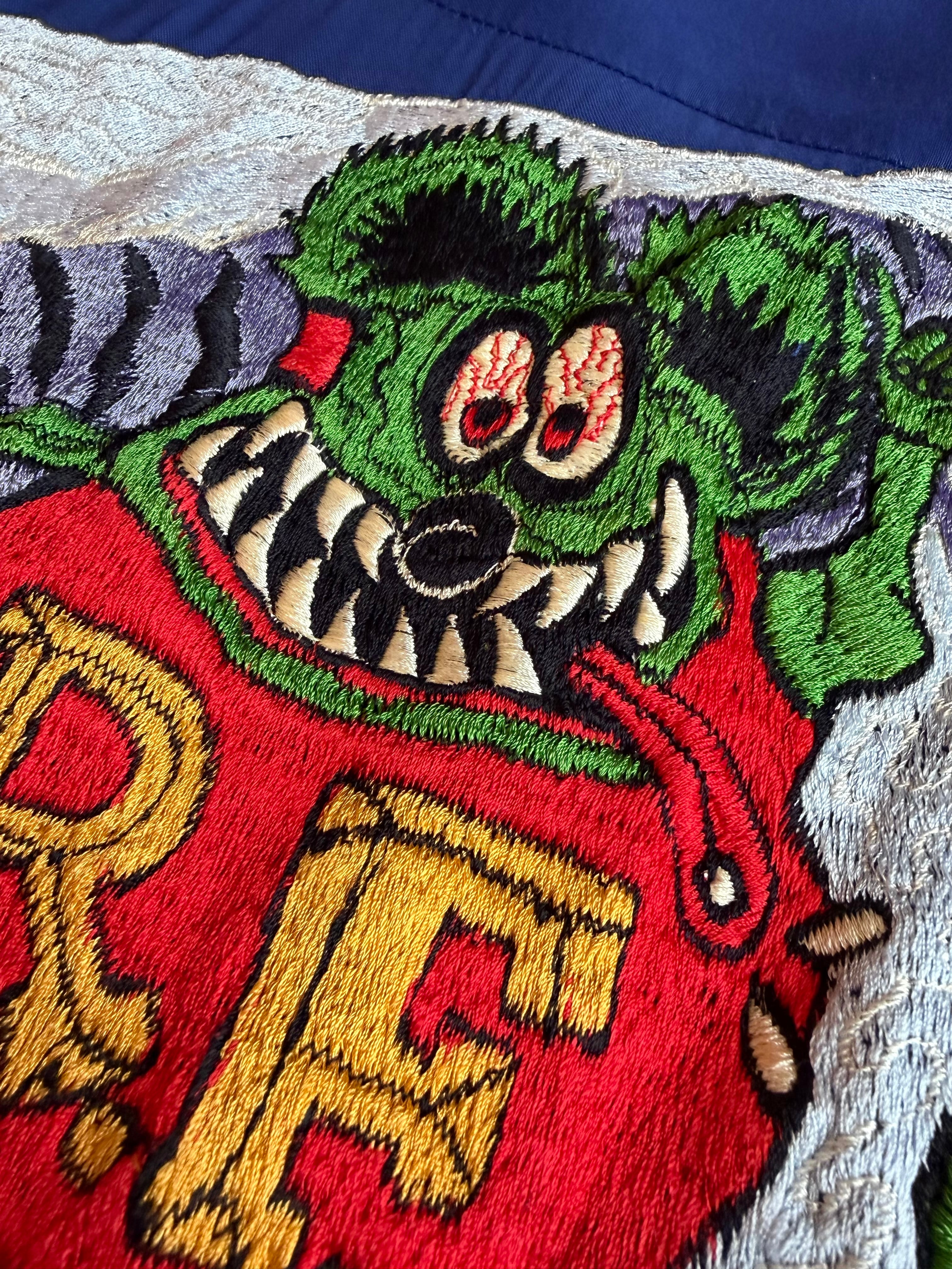 50-60s NAT NAST レーヨン ボウリングシャツ RAT FINK刺繍 | enishi