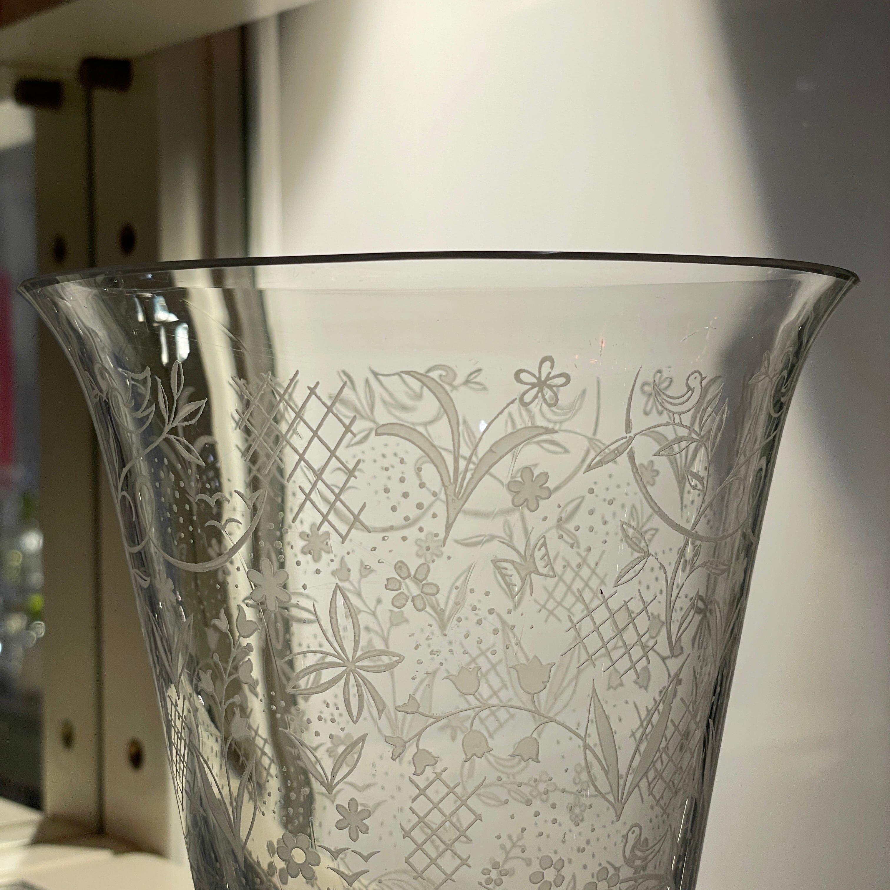 オールド Baccarat フラワーベース｜花瓶｜アンティーク クリスタル