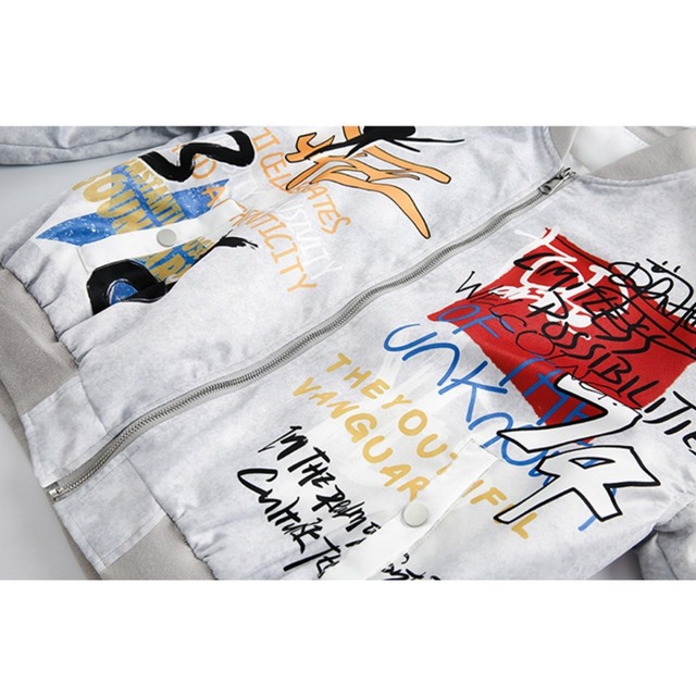 ペイントスタイルグラフィックブルゾン R00772