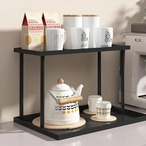 小物 収納 ラック 2層 白 黒 収納棚 化粧品収納 キッチン収納 アクセサリー 玄関 おしゃれ 北欧