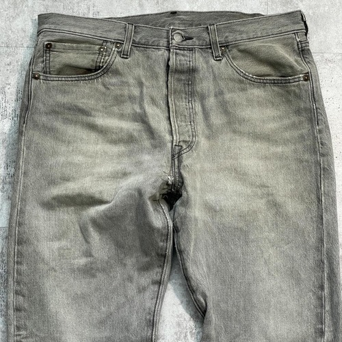 【W34 L32】BIG E levi's 先染ブラック 501 襤褸 詳細写真5