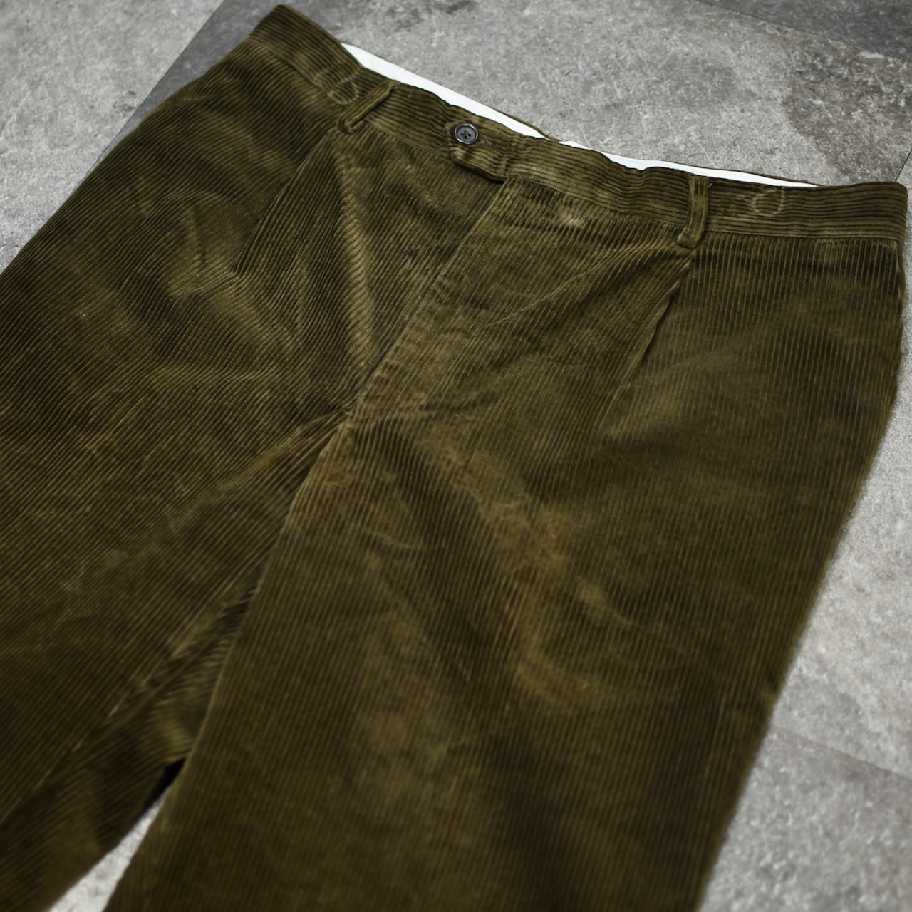 DUCA VISCONTI DI MODRONE khaki corduroy pants