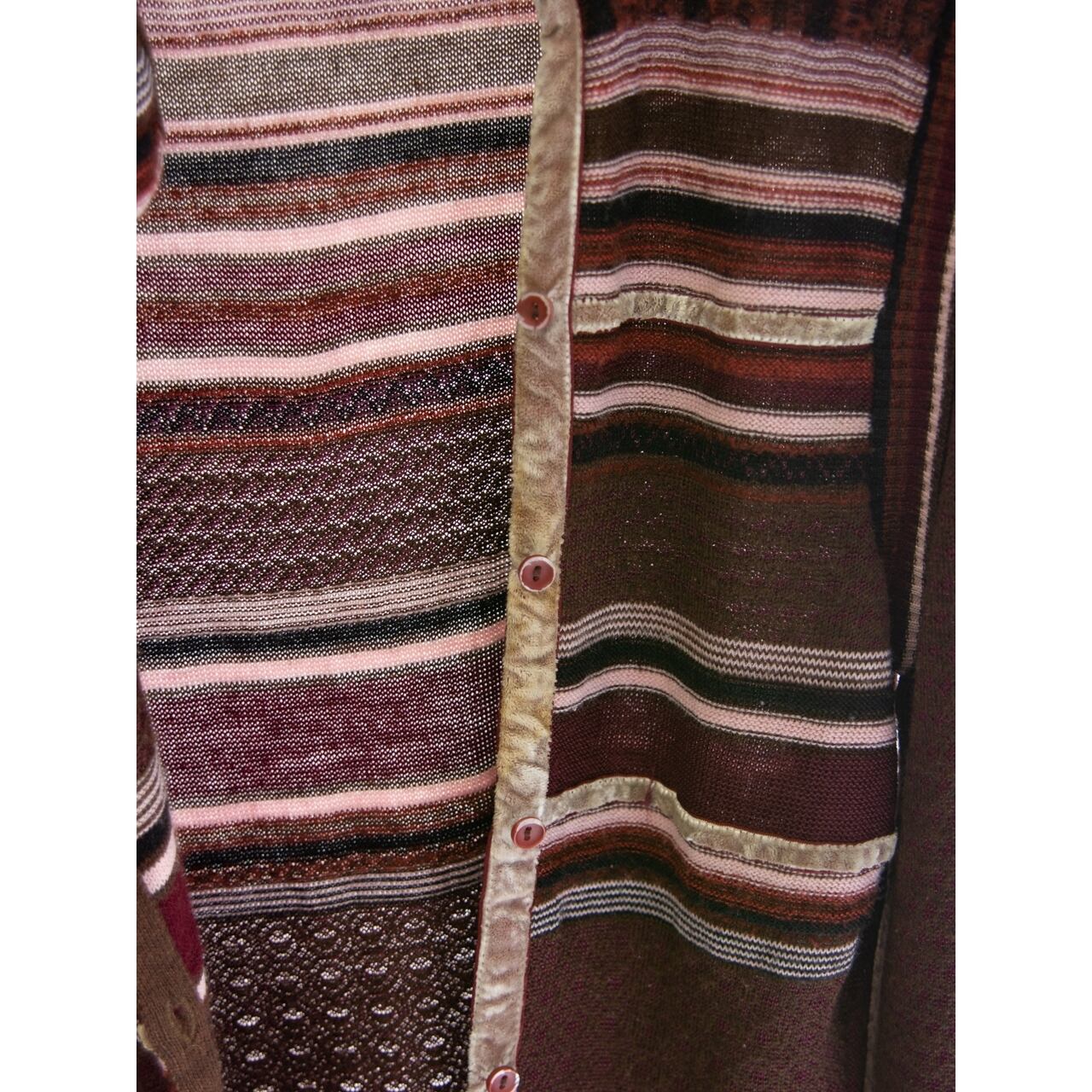 【KENZO】Made in Italy 80's Wool-Acrylic Mohair Blend Flare Sleeve Knit Cardigan(ケンゾー イタリア製ウールアクリル モヘヤ混 フレアスリーブ ニットカーディガン)