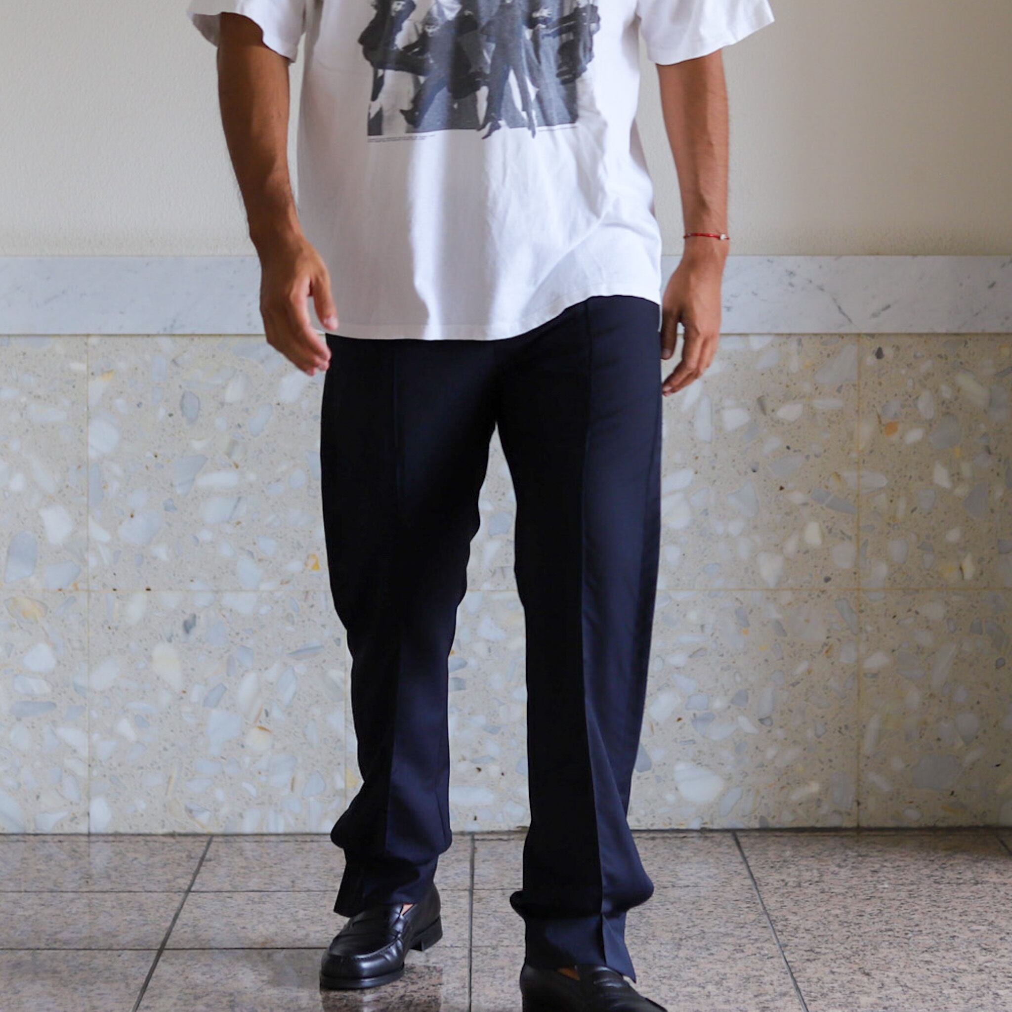 正規 21SS VALENTINO ヴァレンティノ モヘヤ ワイドスラックス