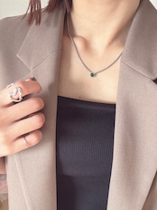 MSA green stone necklace