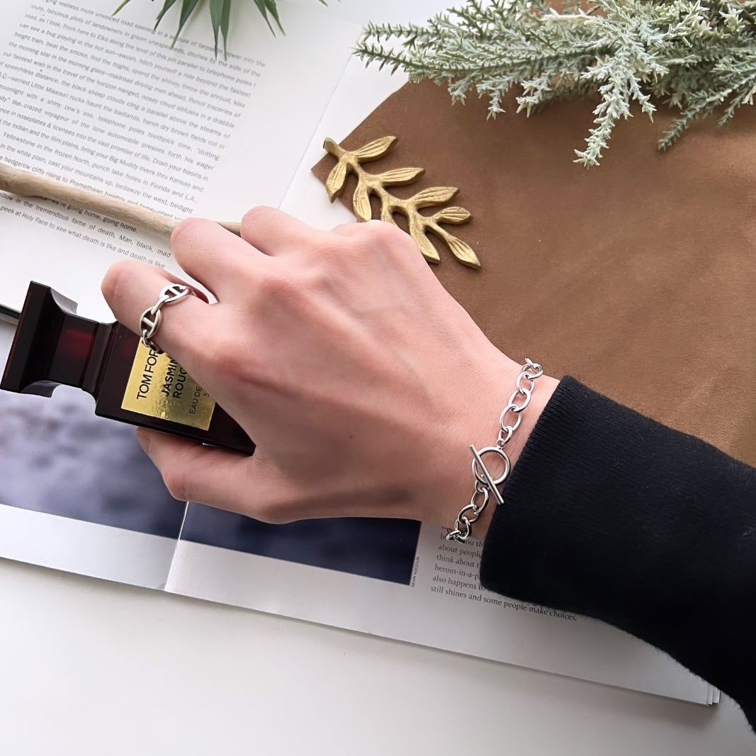 Sharp Chain Bracelet【SILVER】 | Akto