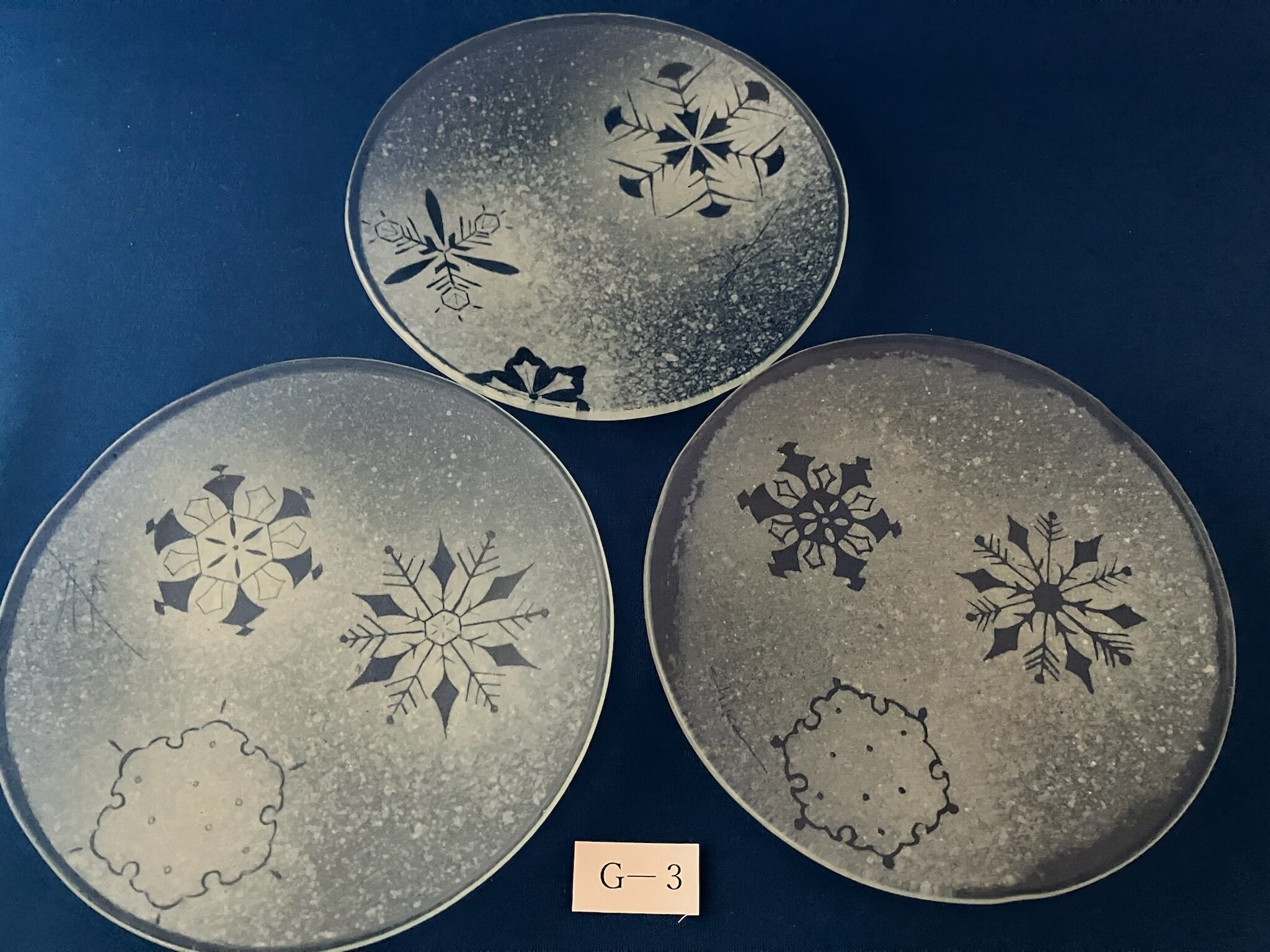 G-3 岡田親彦・ガラス皿 雪の結晶 | 工芸ととや G-3 岡田親彦・ガラス皿 雪の結晶 | 工芸ととや