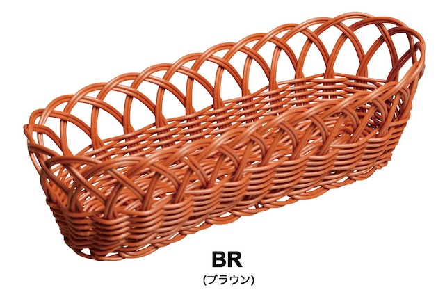電子レンジOK！食器洗浄機OK！ 便利な手編みカゴ【キッチン雑貨/Brounie１】