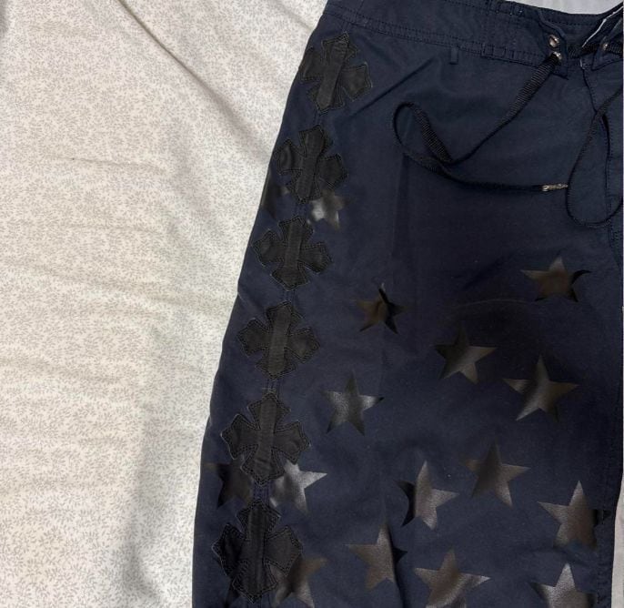 CHROME HEARTS クロムハーツ CHプラス レザーパッチ スイムハーフ