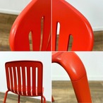 【展示品】MAGIS PLATO CHAIR red マジス プラート チェア レッド スタッキング可能 屋外使用可能 ダイニングチェア ガーデンチェア デザイナーズ家具 レッド系【送料無料】
