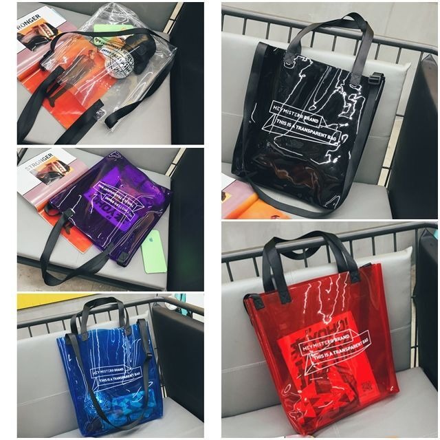 予約販売】トートバッグ クリアバッグ メンズ レディース バック 2WAY 