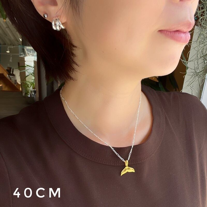 ラスト1！！】Gold Coating ホエール テイル 鯨の尻尾 ペンダント