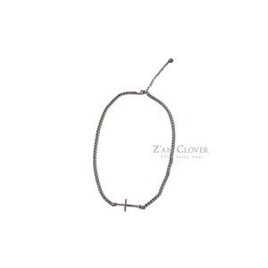 [Z’AN CLOVER] chain cross necklace / [지안클로버] 체인크로스목걸이