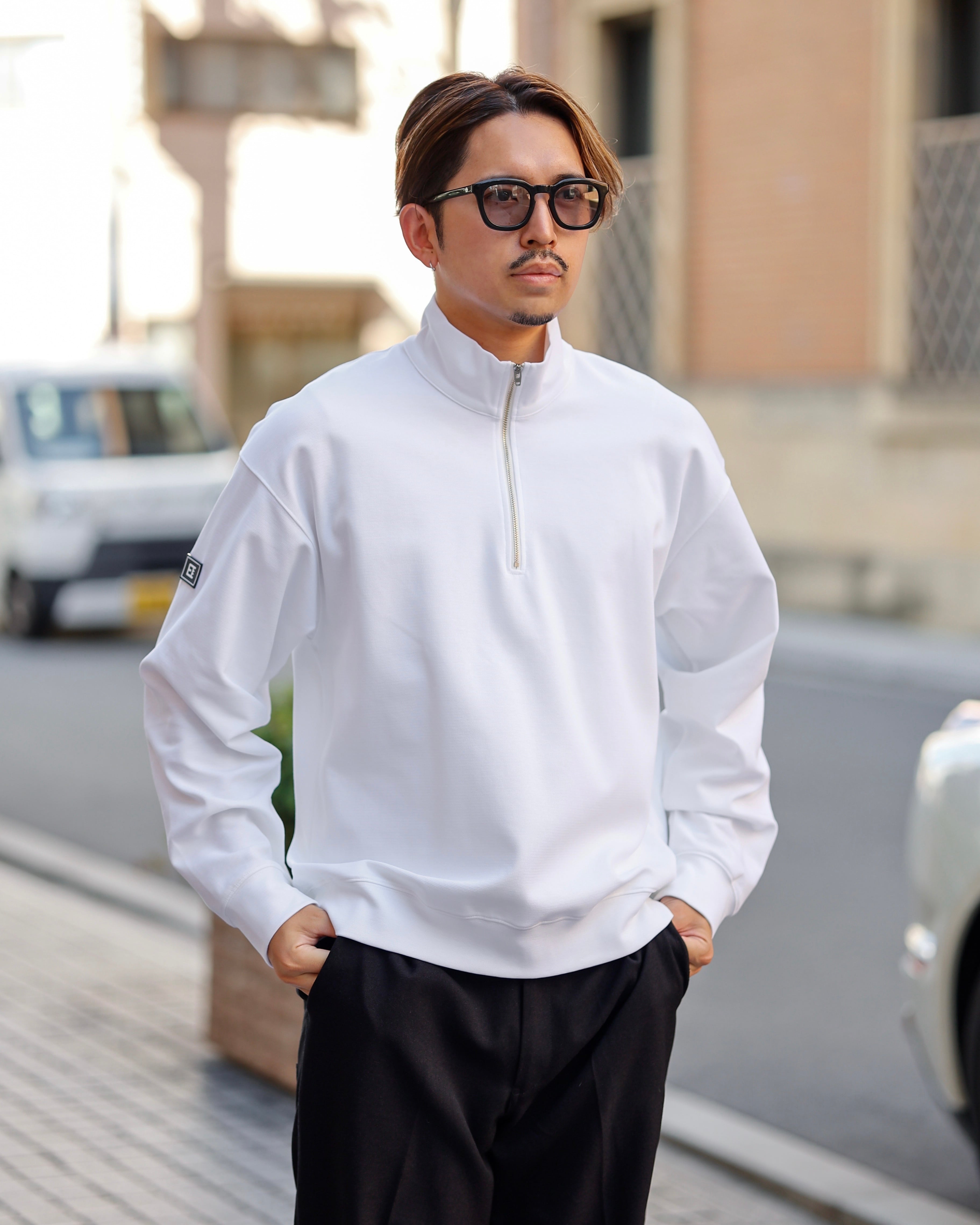 KV-541】【最高級『極』ミラノリブ】Premium Over Half-zip Sleeve