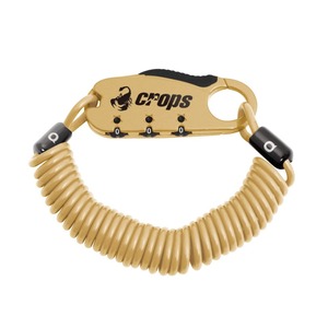 【在庫処分】クロップス(crops) コンパクトワイヤーロック Q3 | 3mm×1800mm 3桁ダイヤル CP-SPD08