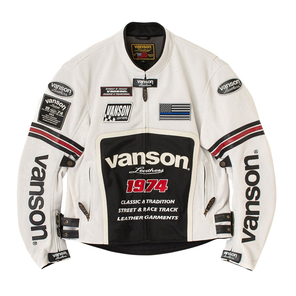 VS26105S メッシュライダースジャケット | vansonleathers
