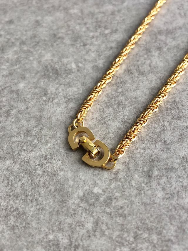 Christian Dior クリスチャン ディオール ネックレス ゴールド vintage ヴィンテージ オールド bfb5je