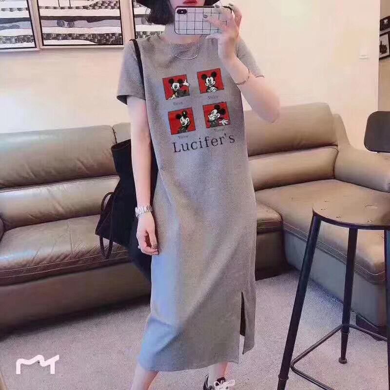 薄手スプリングサマードレス 大きめサイズ 春物 夏物 ミックスインファッション76815901137