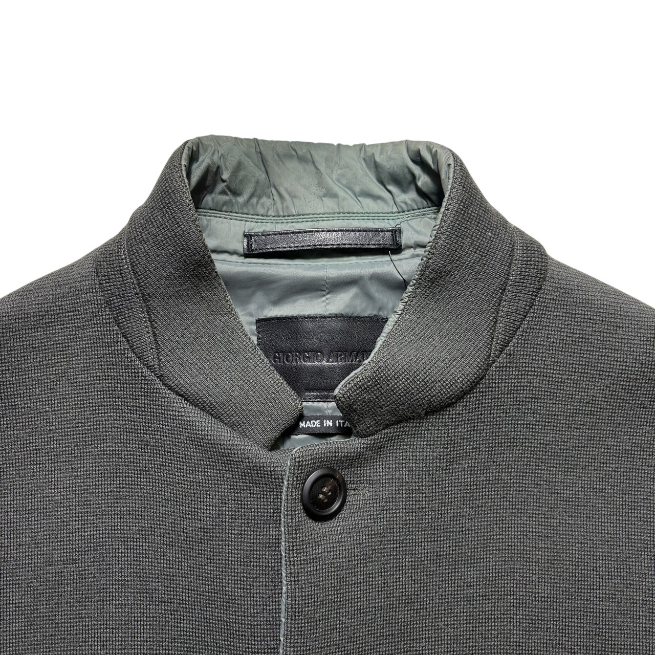 GIORGIO ARMANI nylon lining knit tailored jacket