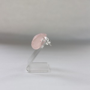 Drop rose quartz pierce