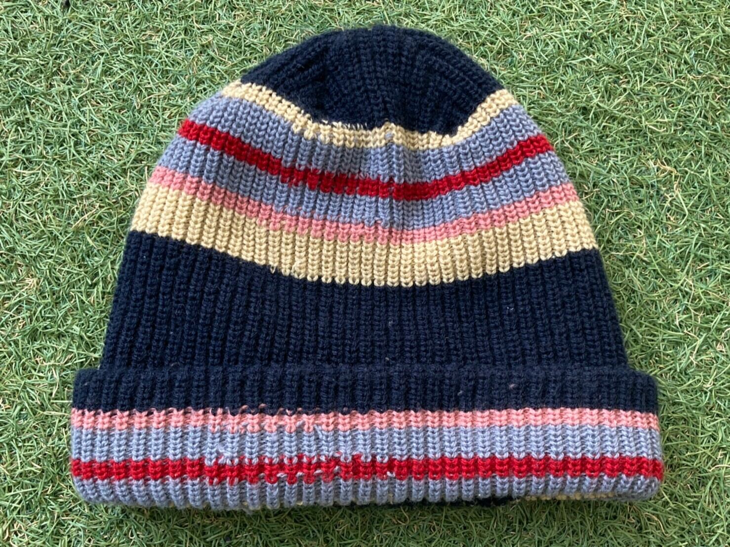 Supreme BRIGHT STRIPE BEANIE NAVY 44335 